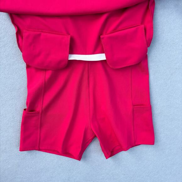 NWT Large Renwick Magenta Pink Scalloped Pocket Golf Athletic Tennis Skirt skort - Picture 10 of 10